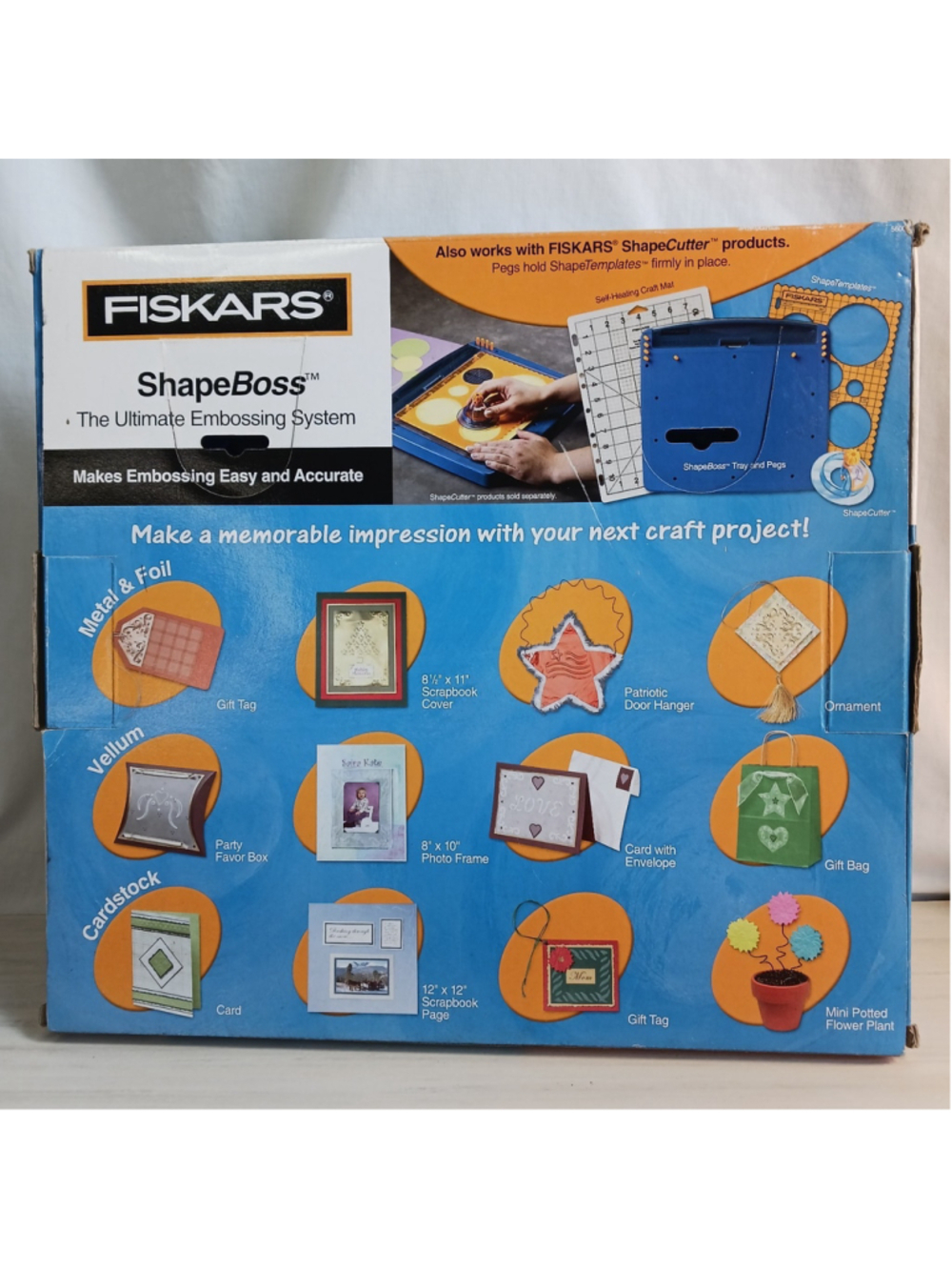 Fiskars ShapeBoss Embossing System Crafting Stencils